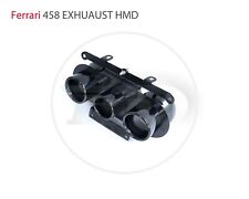 HMD Exhaust Tips for Ferrari 458 Italia Spider Black Tail Pipe picture