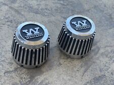 🔥 Vintage Western Wheel Ribbed Center Caps Turbine Cyclone Hurricane 99-2256 🔥 picture