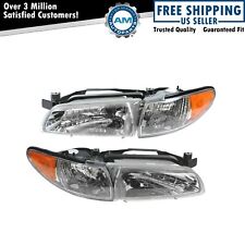 Headlights Headlamps Left & Right Pair Set NEW for 97-03 Pontiac Grand Prix picture