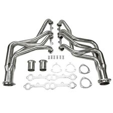 FITS Chevy Truck Header Set Stainless Steel Chevy GMC Small Block Sliver picture