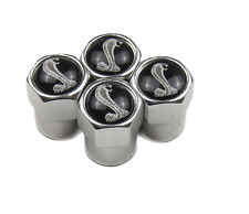 tire tyre valve stem caps to suit allFord Shelby Cobra Valve Caps - Silver Type4 picture