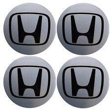 Set 4 Wheel Hub Rim Center Caps OEM Honda Logo 1999-2015 Civic Silver 2 3/4