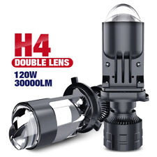 Mini H4 Laser Bi-LED Projector Hyperboloid Len 30000LM 120W Headlight Retrofit picture