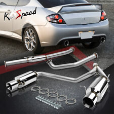 4''DUAL ROLL MUFFLER TIP RACE CATBACK EXHAUST SYSTEM FOR 07-08 TIBURON F/L2 2.7L picture