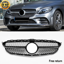Front Grille Grill For Mercedes W205 C43 AMG C300 C250 C400 2015 2016 2017 2018 picture
