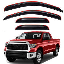 For 2007-2021 Toyota Tundra Double Cab In-Channel Window Vent Visors Rain Guards picture