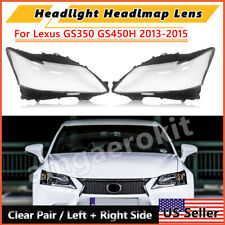 NEW For Lexus GS350 GS450H 2013-2015 Left Right Headlight Lens Headlamp Cover US picture