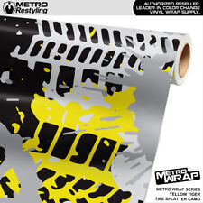 Metro Wrap Tire Splatter Yellow Tiger Premium Vinyl Film picture