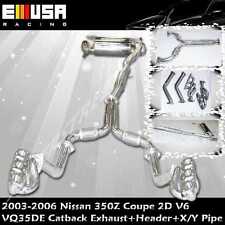 Catback+Header+X/Y Pipe fit 03-06 Nissan 350Z Track/Touring Coupe2D V6 VQ35DE picture