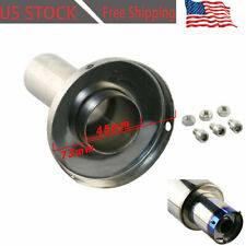 3'' Stainless Round Exhaust Muffler Tip Universal Removable DB-Killer Silencer picture
