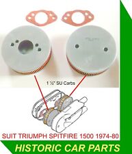 2 x 1½” SU HS4 Carbs Air Filters +Gaskets for Triumph Spitfire 1500 1974-80 picture