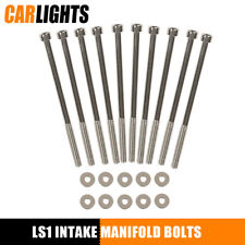 10Pcs Steel Intake Manifold Bolts Kit Fit For Camaro GM LSX LS1 LS2 LS3 LS6 picture