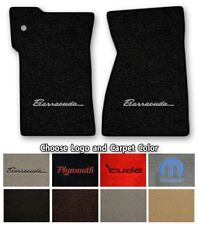 Plymouth Barracuda Velourtex Carpet Floor Mats- Choice of Carpet Color & Logo picture