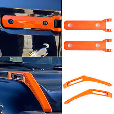 For Ford Bronco 2021+ Orange Front Engine Hood & Tailgate Spare Tire Hinge Cover picture