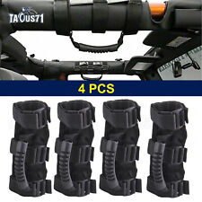 4 PCS Roll Bar Grab Handle Grip Handles Black For Jeep Wrangler CJ YJ TJ JK JL picture