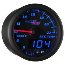 MaxTow 52mm Black & Blue  Double Vision 2200 F Exhaust Gas Temp Gauge - MT-BDV08 picture