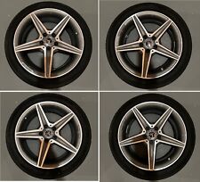 Genuine Mercedes Benz W205 C300 C450 C43 18' AMG Wheel Set with OEM New Tires picture