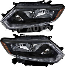 For 2014-2016 Nissan Rogue Headlight Halogen Set Driver and Passenger Side picture