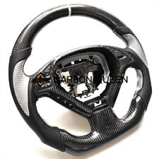 SILVER CARBON FIBER Steering Wheel FOR INFINITI g37g25 G37X W/ CARBON THUMBGRIPS picture