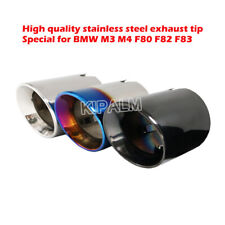 4 Pieces slip-on 304 Stainless Steel Exhaust tips for BMW M3 F80 M4 F82 F83 picture