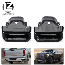 2019-2024 Chevy Silverado /GMC Sierra Exhaust Tips / Bezels Frosted Black picture