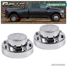 Rear Alcoa Alloy Wheel Center Caps Fit For 2011-2018 Dodge Ram 3500 1-Ton Dually picture