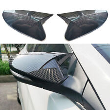 2PCS For Hyundai Veloster 2012-2017 Carbon Fiber OX Rear View Mirror Cover Trim picture