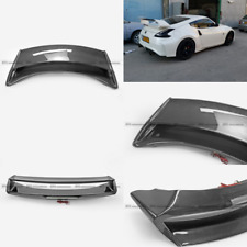 For Nissan Fairlady 370z Z34 09-17 Carbon Fiber Rear Trunk Spoiler Wing Lip Trim picture