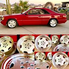 MERCEDES BENZ DEEP DISH 17 INCH RIMS WHEELS SET4 NEW 500SEL 420SEL 300SEL AMG picture
