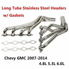 Long Tube Stainless Steel Headers w/ Gaskets For Chevy GMC 07-14 4.8L 5.3L 6.0L picture