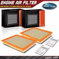 2Pcs Engine Air Filter for Pontiac GTO 2004 2005-2006 V8 5.7L V8 6.0L 92068161 picture