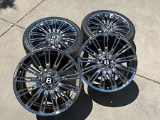 (4) Chrome Factory Bentley Continental Wheels -- Slightly Used OEM GT SPEED 20in picture