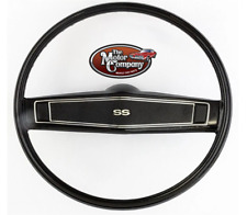 1969 Nova Black Standard Steering Wheel Kit with SS Emblem and Pebble Grain picture