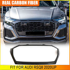 For Audi RSQ8 RS Q8 2020-2023 REAL Carbon Front Bumper Grille Bumper Grill Cover picture