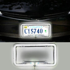 Universal Car Coupe Neon License Number Tag Frame 12V LED Light Front/Rear Cover picture