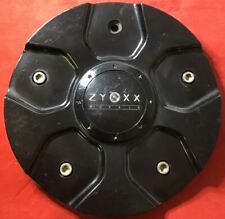 ONE USED Zyoxx Wheels GLOSS BLACK Custom Wheel Center Cap Caps  # ZX-2 ZX2 9297 picture