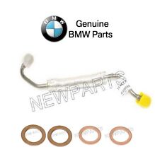 For BMW E90 335d E70 X5 Set of Turbocharger Oil Line w/ 4 Seal Rings Genuine picture