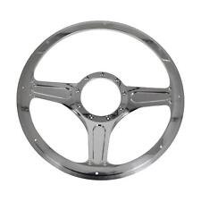Billet Spec Steering Wheel Half-Wrap Street Lite Aluminum 3-Spoke 14