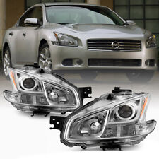 For 09-14 Nissan Maxima Halogen Headlight Model Replacement Lamp Assembly Pair picture