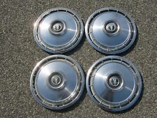 Genuine 1966 1967 Plymouth Valiant Barracuda 13 inch metal hubcaps wheel covers picture