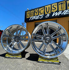 4 US MAGS BULLET U130 20x8 + 22X11 5X127 CHEVY C-10 OBS 1500 IMPALA CAPRICE picture