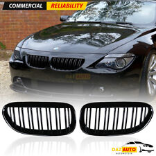 Gloss Black Front Kidney Grill Grille For BMW E63 E64 M6 645Ci 650i 2D 2004-2010 picture
