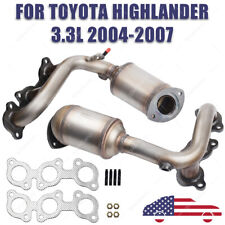 For 2004-2007 Toyota Highlander 3.3L Exhaust Catalytic Converters Front picture