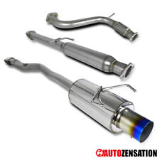 Fit 1994-1997 Honda Accord 4-Cylinder Catback Exhaust Muffler System Burnt Tip picture