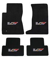 NEW BLACK Carpet Floor Mats 2005-2011 Cadillac STS - V Embroidered Logo All 4 picture