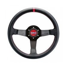 Sparco Steering Wheel R 330 Champion Black Leather / Red Stiching picture