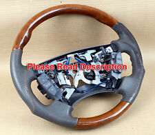 Lexus LS430 2001-2005 Pistol Grip wooden steering wheel Gray Color Oem Jdm used picture