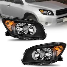 WEELMOTO Headlights Assembly for 2006-2008 Toyota RAV4 Chrome Lamps Left + Right picture