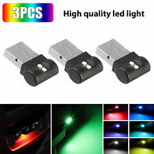 3x Mini USB RGB LED Car Interior Light Neon Atmosphere Ambient Lamp Accessories picture