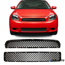 For 2005-2010 Scion tC Black ABS Front Upper and Lower Hood Grille Mesh Grill picture